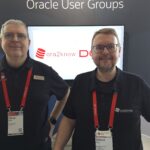 Oliver Pyka und Robert Marz am Oracle User Groups Stand.